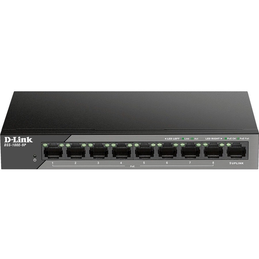 D-Link DSS-100E DSS-100E-9P 9 Ports Ethernet Switch