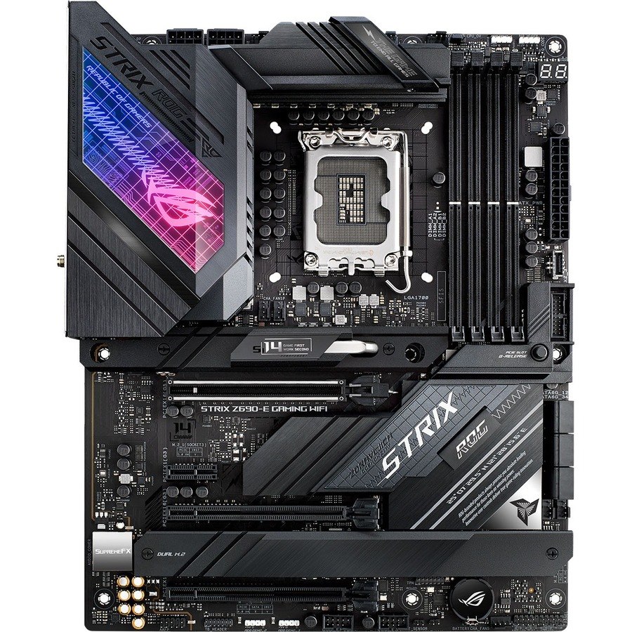 Asus ROG Strix Z690-E GAMING WIFI Desktop Motherboard - Intel Z690 Chipset - Socket LGA-1700 - Intel Optane Memory Ready - ATX