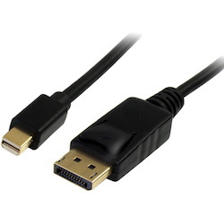 StarTech.com 2m (6ft) Mini DisplayPort to DisplayPort 1.2 Cable, 4K x 2K mDP to DisplayPort Adapter Cable, Mini DP to DP Cable for Monitor