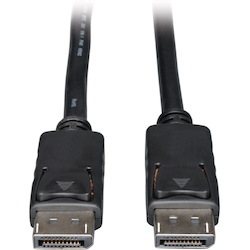 Eaton Tripp Lite Series DisplayPort Cable with Latching Connectors, 4K 60 Hz (M/M), Black, 1 ft. (0.31 m)