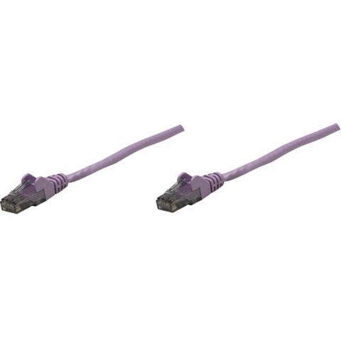 Intellinet Network Solutions Cat6 UTP Network Patch Cable, 1 ft (0.3 m), Purple