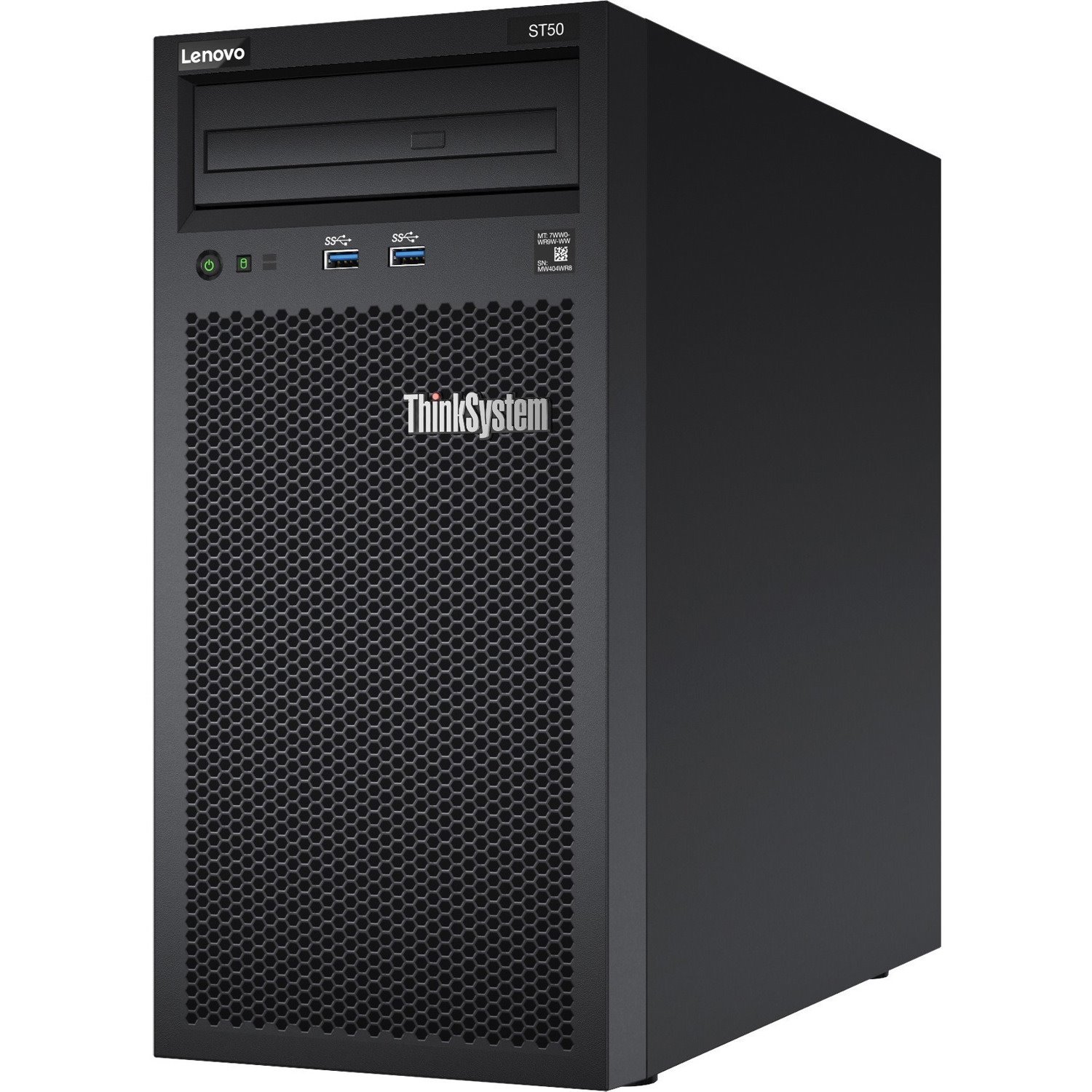 Lenovo ThinkSystem ST50 7Y48A03CEA 4U Tower Server - 1 x Intel Xeon E-2224G 3.50 GHz - 8 GB RAM - 4 TB HDD - (2 x 2TB) HDD Configuration - Serial ATA/600 Controller