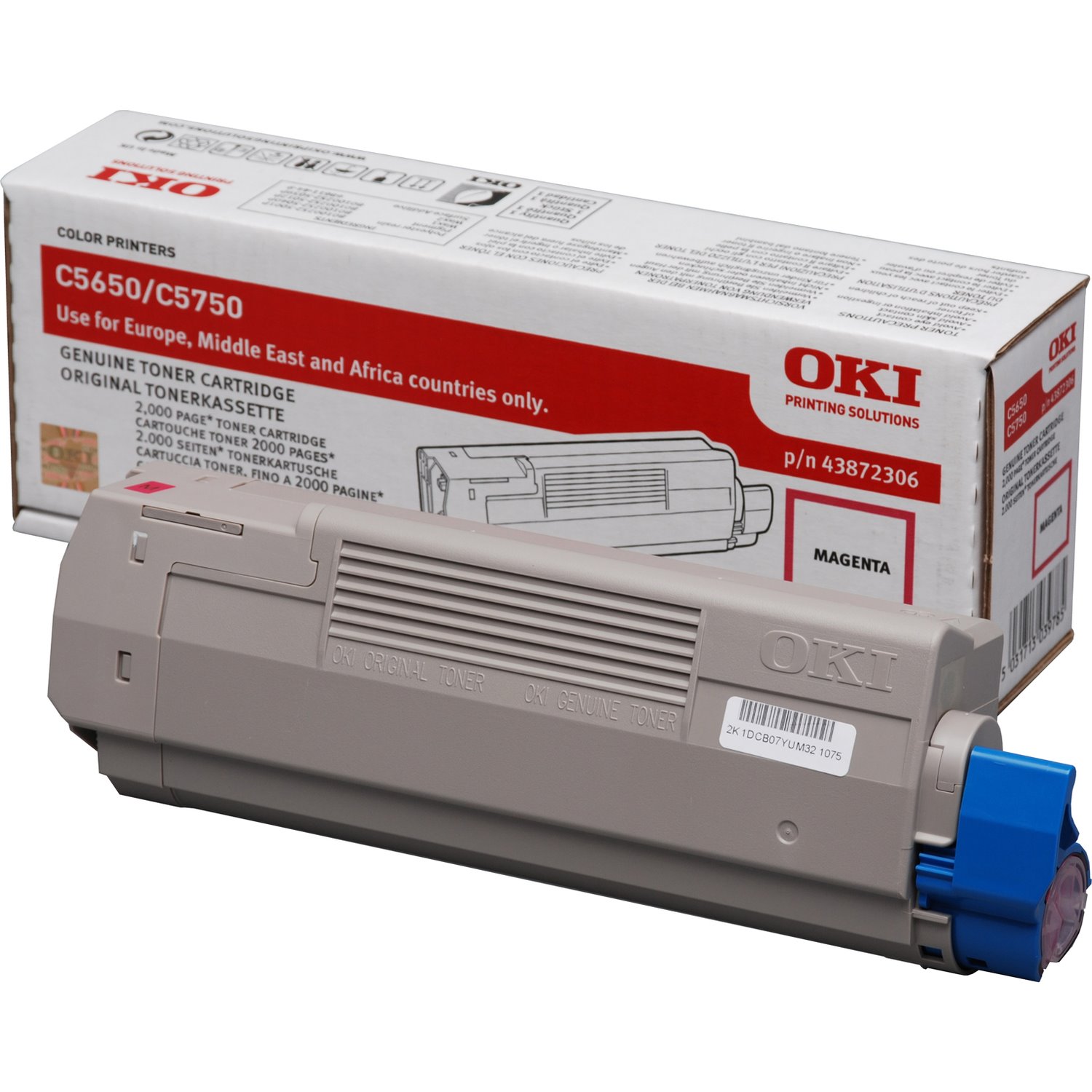 Oki 43872306 Original LED Toner Cartridge - Magenta Pack