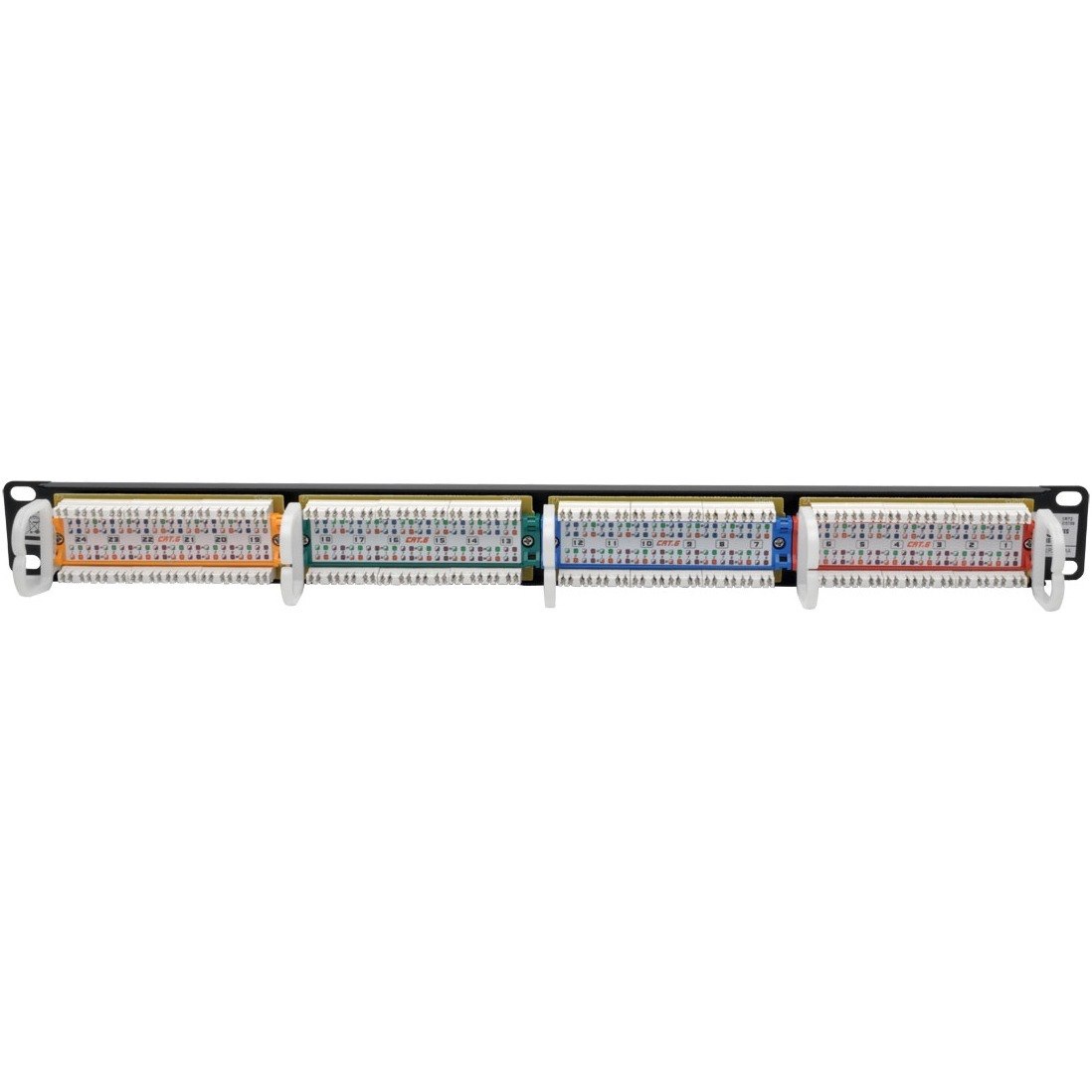 Tripp Lite by Eaton 24-Port 1U Rack-Mount 110-Type Color-Coded Patch Panel, RJ45 Ethernet, 568B, Cat6