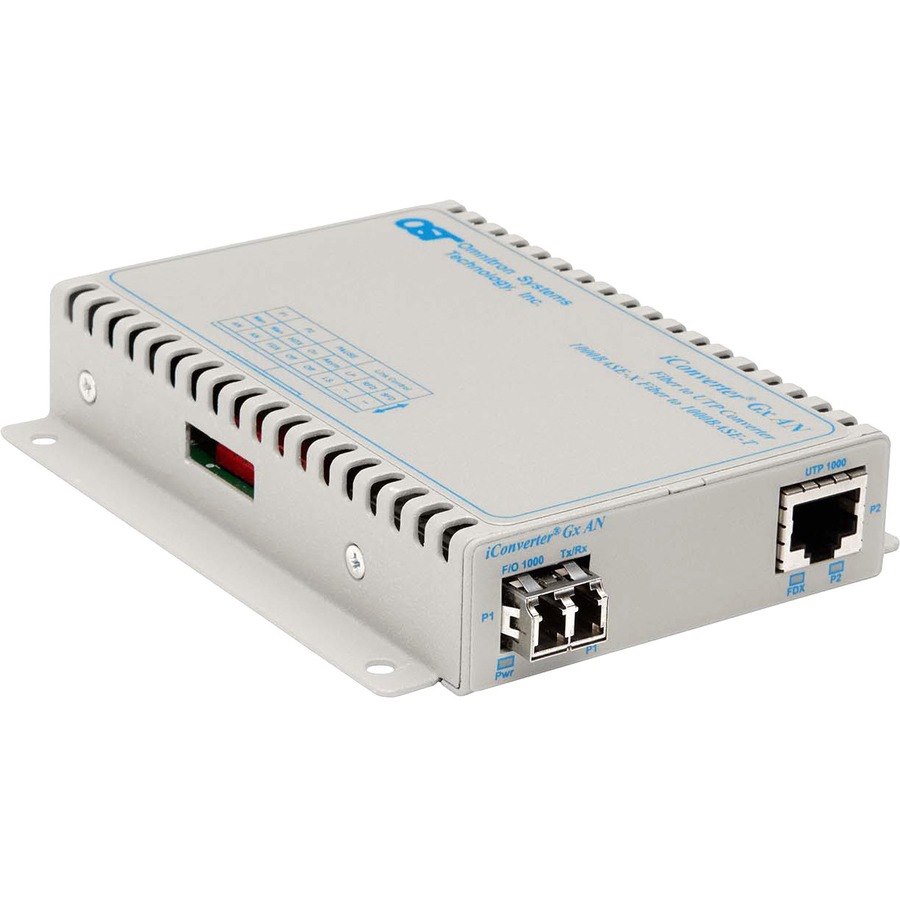 iConverter 1000Mbps Gigabit Ethernet Fiber Media Converter RJ45 LC Multimode 550m Wide Temp