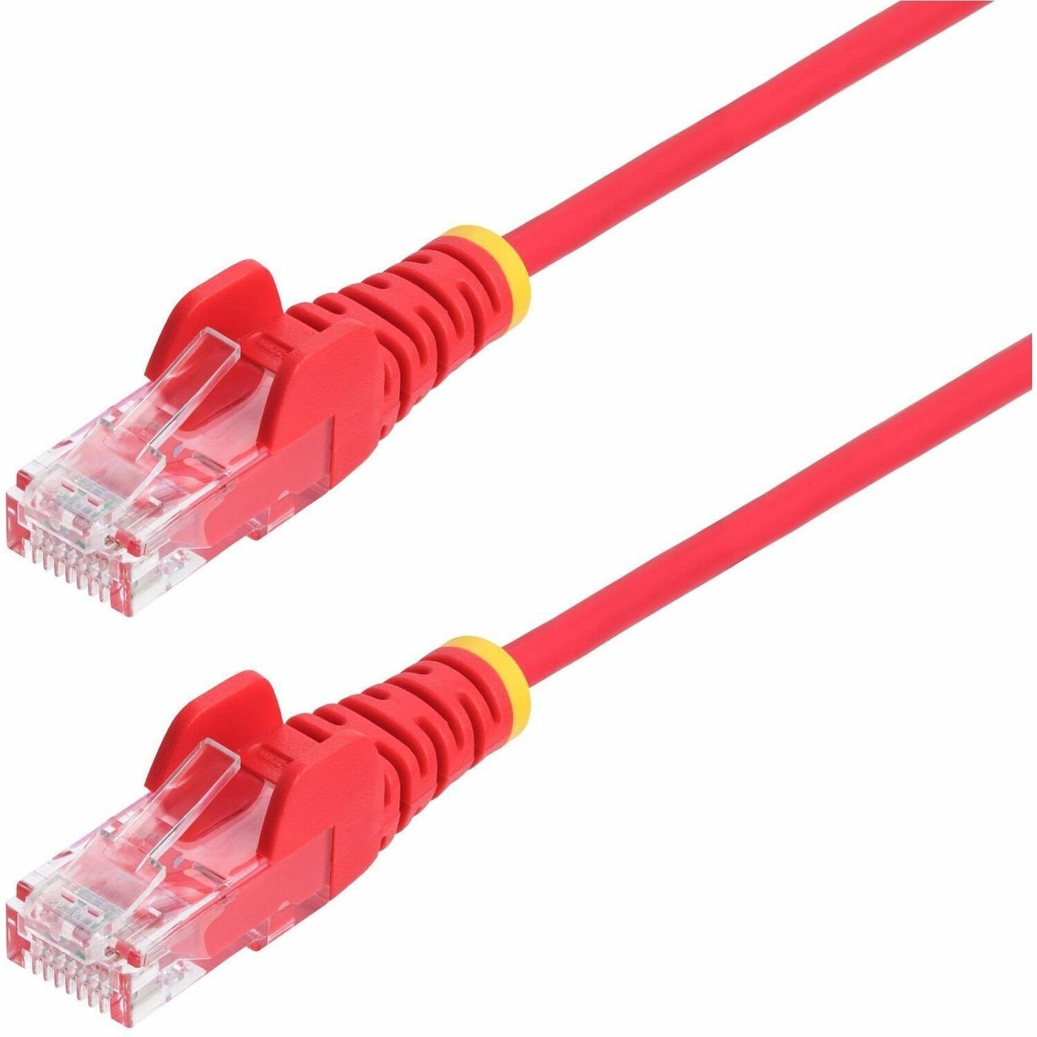 StarTech.com 5ft Red Slim CAT6 Ethernet Cable, Slim Snagless RJ45, UTP, LSZH, 28AWG Bare Copper, Slim Network Patch Cord, Fluke Tested