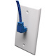 Eaton Tripp Lite Series Up-Angle Cat6 Gigabit Molded UTP Ethernet Cable (RJ45 Right-Angle Up M to RJ45 M), Blue, 10 ft. (3.05 m)