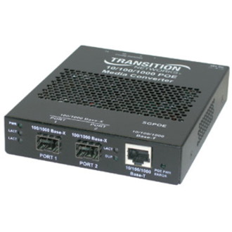 Transition Networks SGPOE1040-110 Gigabit Ethernet Media Converter