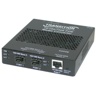 Transition Networks SGPOE1040-100 Gigabit Ethernet Media Converter