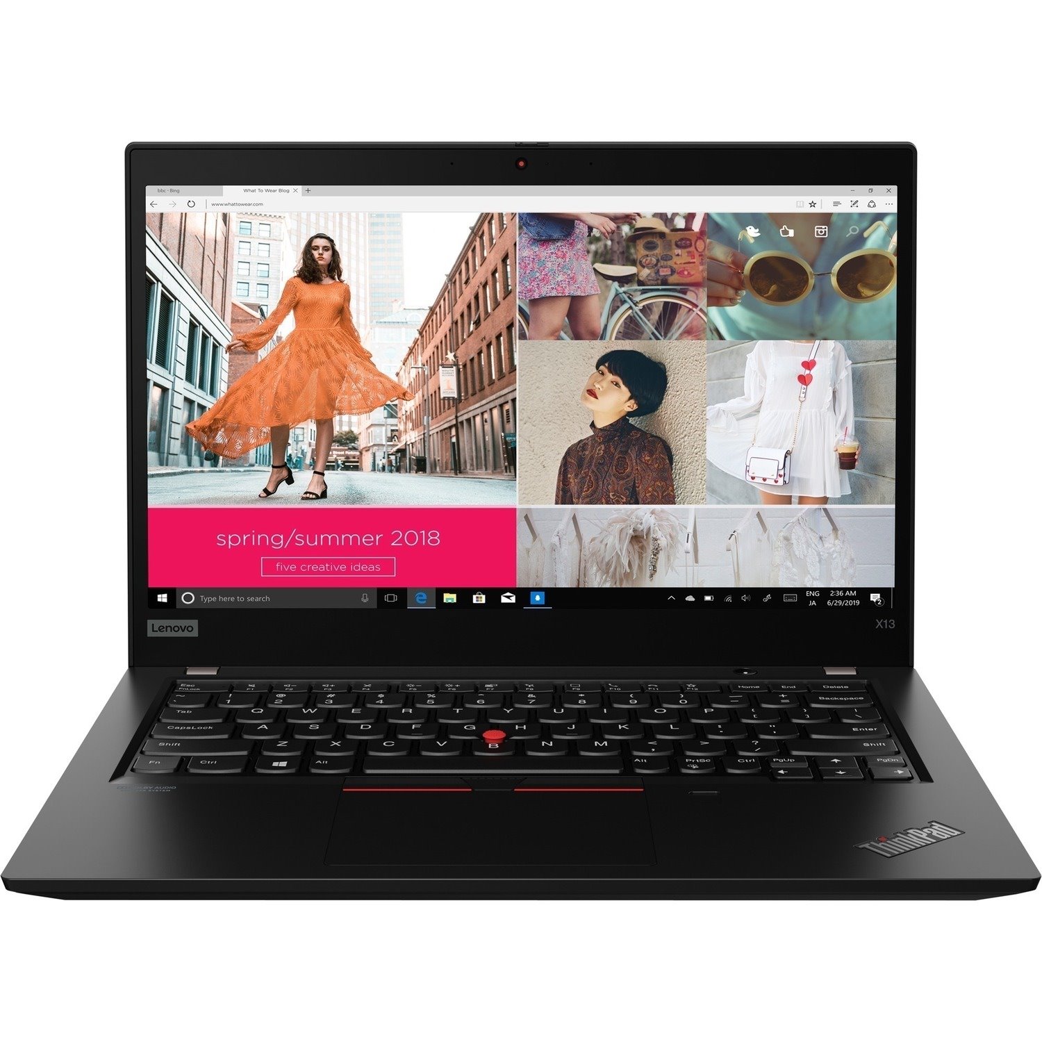 Lenovo ThinkPad X13 Gen 1 20T2001RCA 13.3" Touchscreen Notebook - Full HD - Intel Core i5 10th Gen i5-10310U - 16 GB - 256 GB SSD - French, French Keyboard - Black