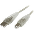 StarTech.com 6 ft Transparent USB 2.0 Cable - A to B