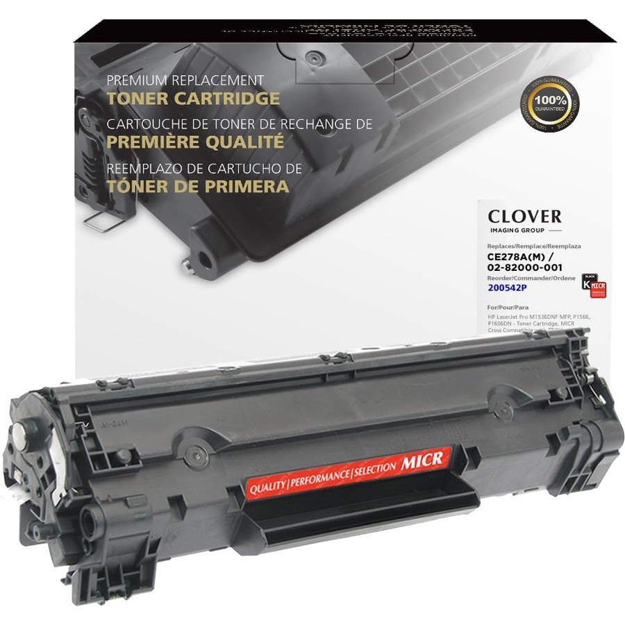 Clover Imaging Remanufactured MICR Toner Cartridge for HP CE278A, TROY 02-82000-001