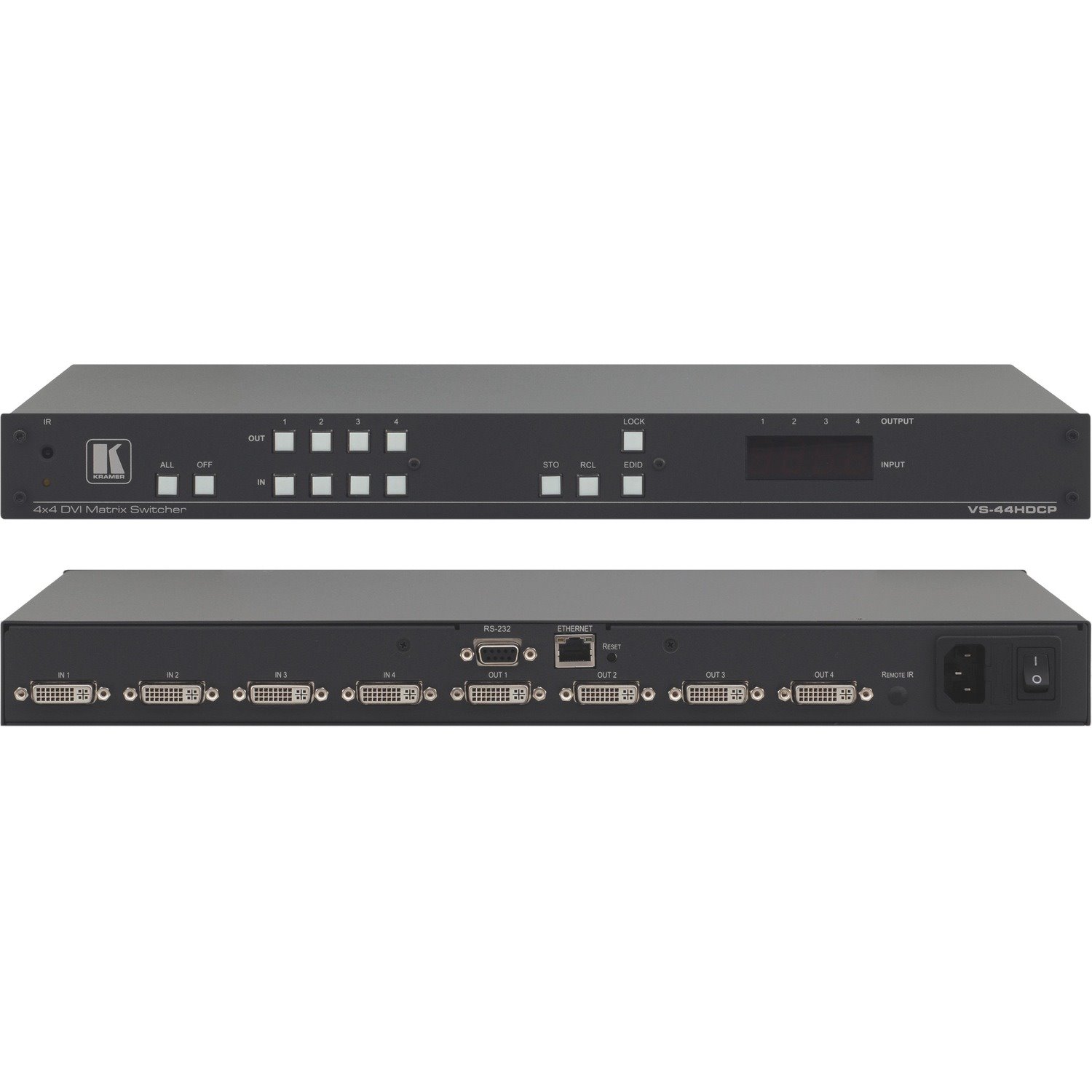 Kramer 4x4 HDCP Compliant DVI Matrix Switcher