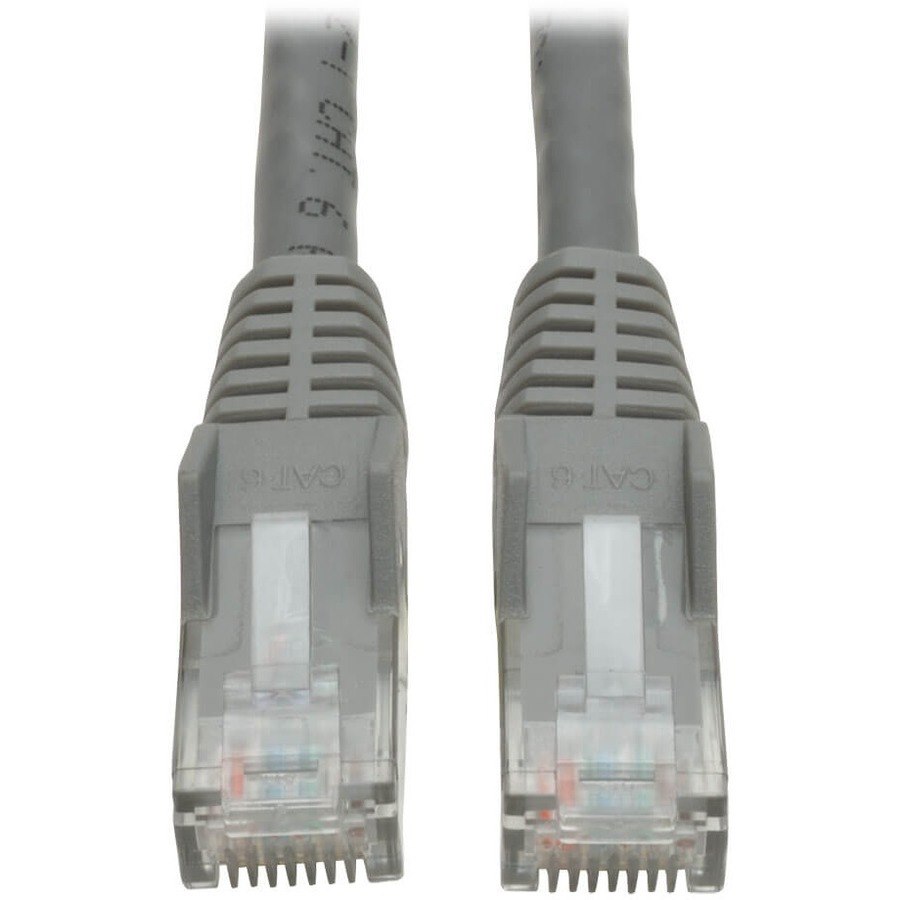 Eaton Tripp Lite Series Cat6 Gigabit Snagless Molded (UTP) Ethernet Cable (RJ45 M/M), PoE, Gray, 75 ft. (22.86 m)