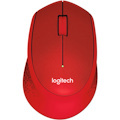 Logitech SILENT PLUS M331 Mouse - Radio Frequency - USB - Mechanical - 3 Button(s) - Red