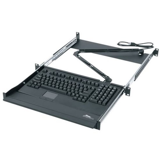 Middle Atlantic 1RU Rack Mounted Shelf - Sliding Computer Keyboard Shelf