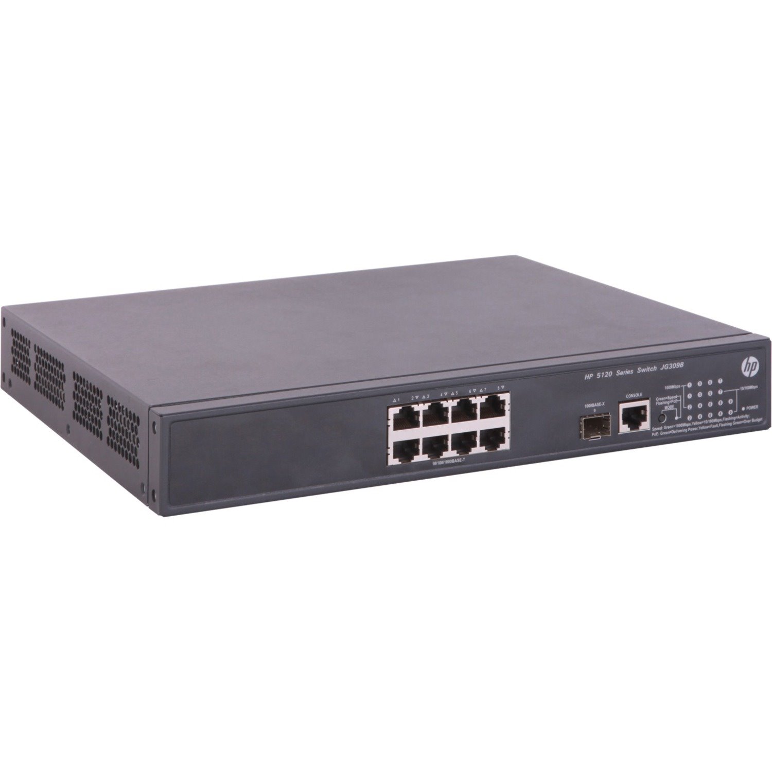 HPE FlexNetwork 5120 SI 5120 8G PoE+ 8 Ports Manageable Layer 3 Switch - Gigabit Ethernet - 10/100/1000Base-T, 1000Base-X