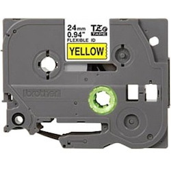 Brother TZE-FX651 Black on yellow Flexible Label Tape