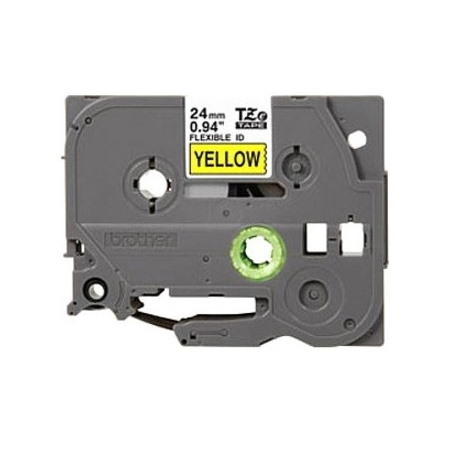 Brother TZE-FX651 Black on yellow Flexible Label Tape