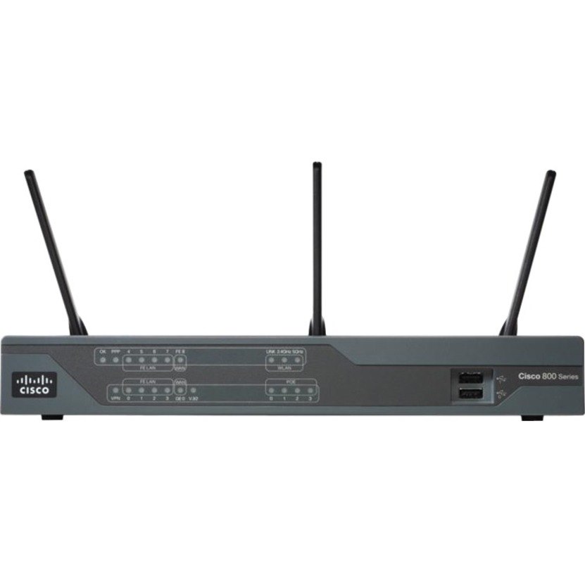 Cisco 891F Wi-Fi 4 IEEE 802.11n Ethernet Wireless Security Router