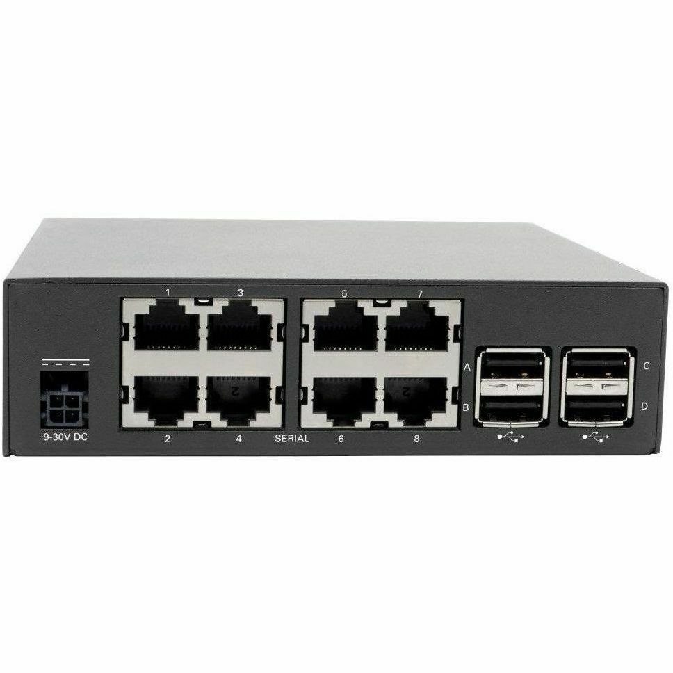 Eaton Tripp Lite Series 8-Port Console Server with Built-In Modem, Dual GbE NIC, 4Gb Flash and Dual SFP