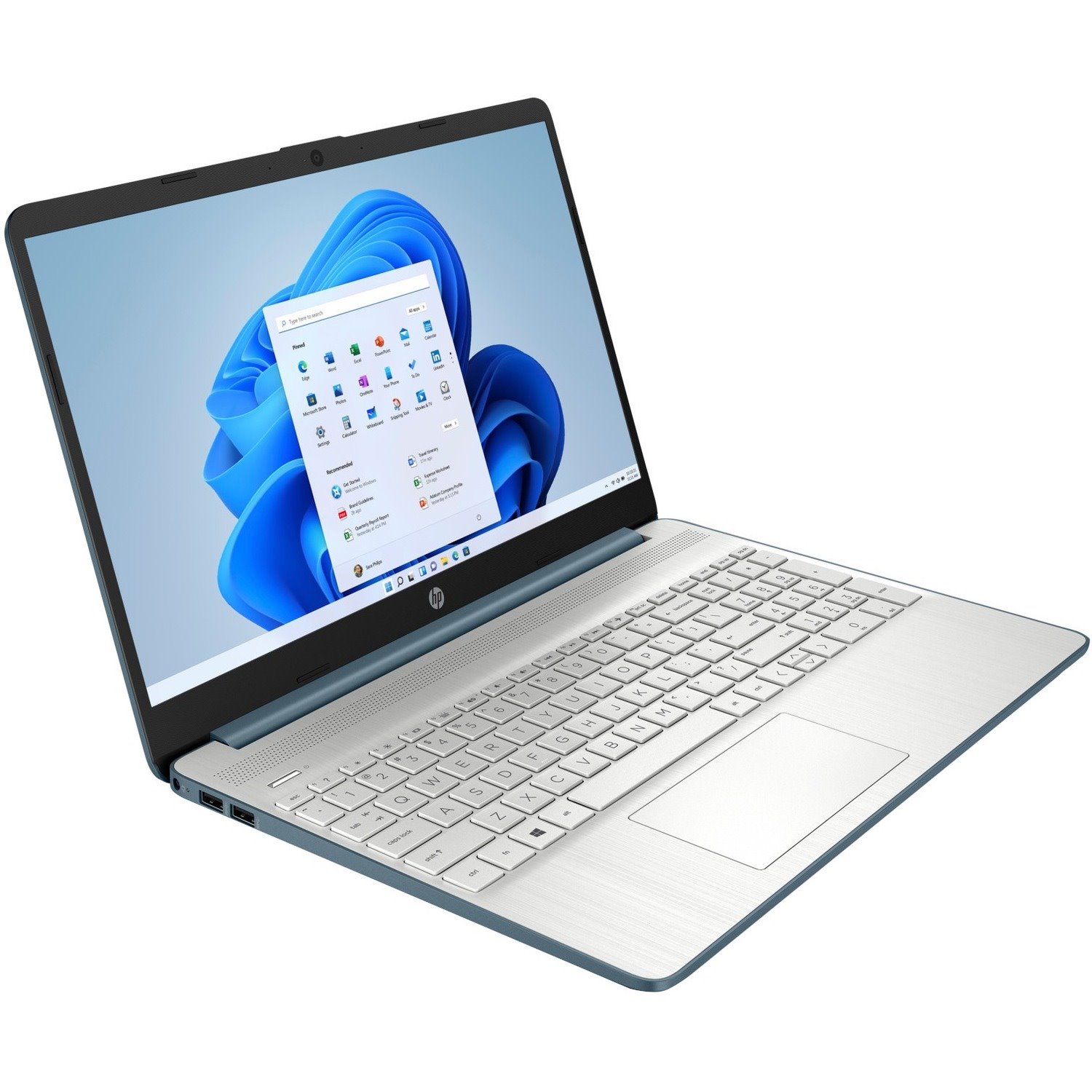 HP 15-dy0000 15-dy0700tg 15.6" Notebook - HD - Intel Pentium Silver N5030 - 8 GB - 256 GB SSD - Spruce Blue, Natural Silver