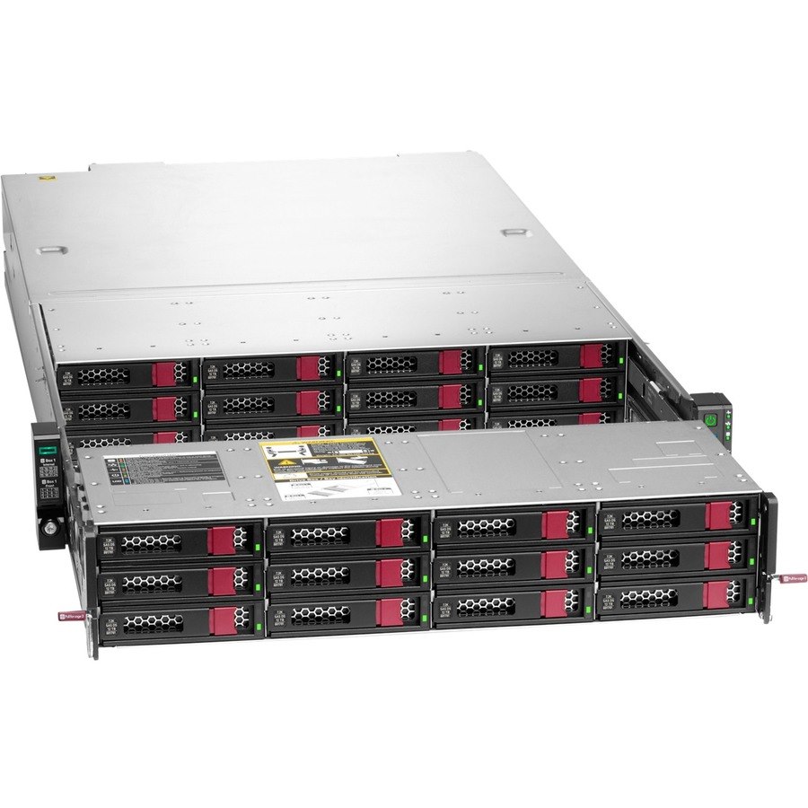 HPE Apollo 4200 G9 2U Rack Server - 1 x Intel Xeon E5-2620 v4 2.10 GHz - 128 GB RAM - 288 TB HDD - (24 x 12TB) HDD Configuration - 7.68 TB SSD - (4 x 1.92TB) SSD Configuration - 12Gb/s SAS, Serial ATA/600 Controller