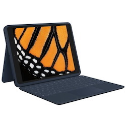 Logitech Rugged Combo 3 Touch Keyboard Case with Trackpad for iPad&reg; (7th, 8th and 9th generation) - Blue (brown box)