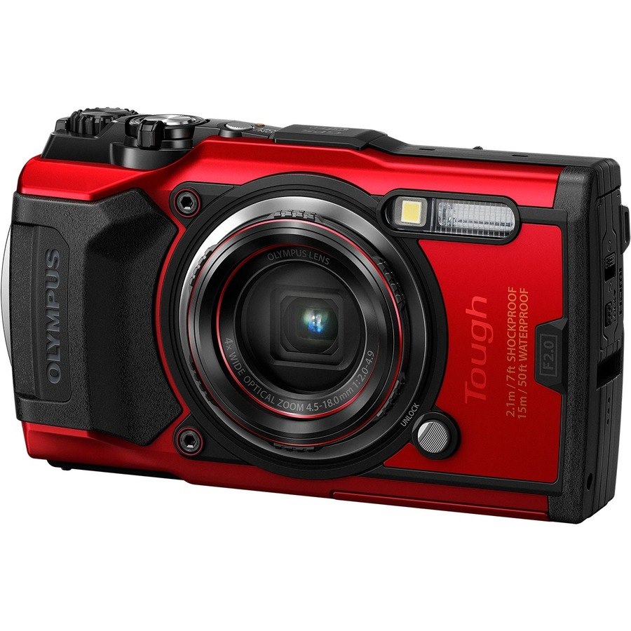 Olympus Tough TG-6 12 Megapixel Compact Camera - Red
