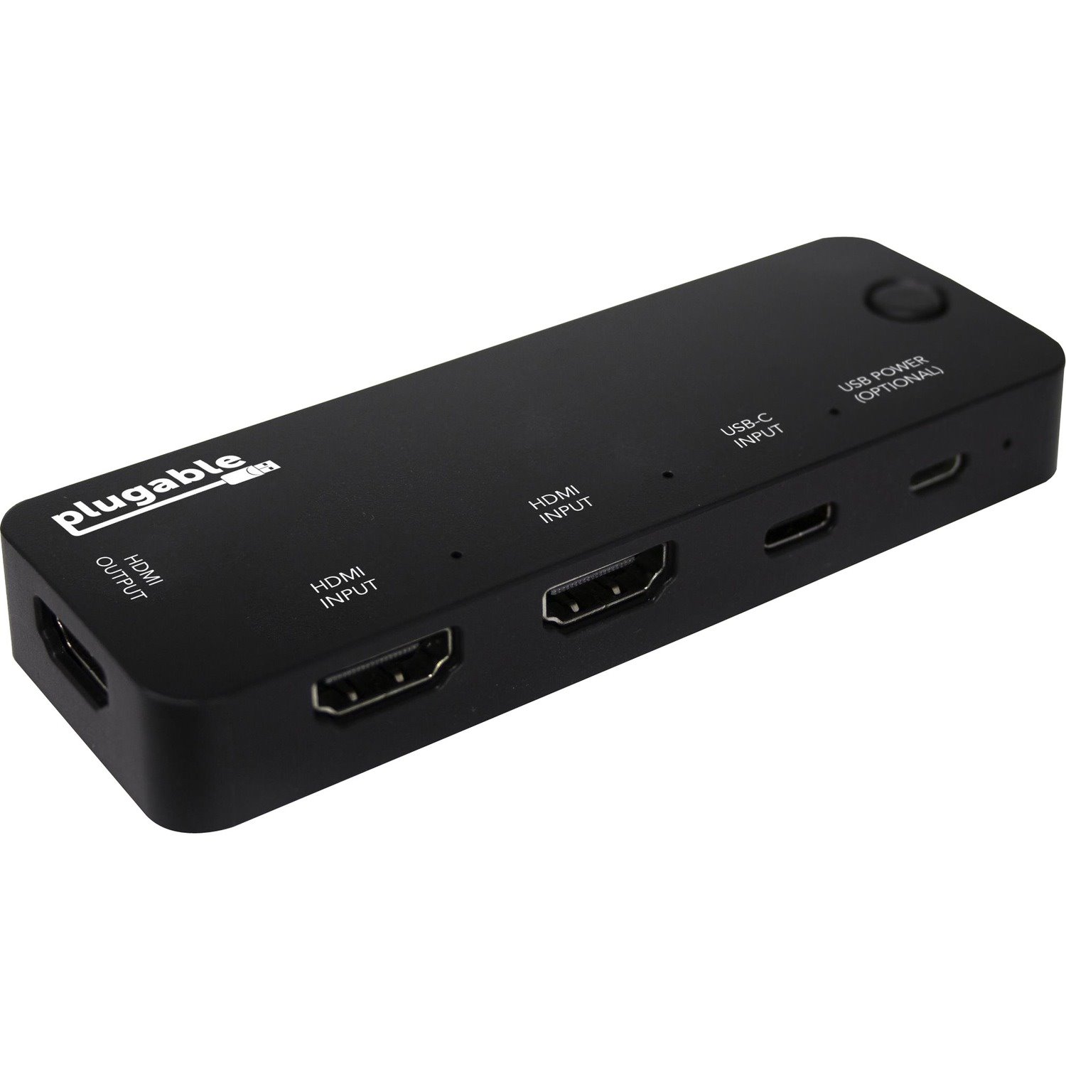 Plugable HDMI 2.0 and USB-C 3 Port Switch with 2 HDMI and 1 USB-C Inputs and Single HDMI 2.0 Output (Supports 2x HDMI 2.0 4K@60Hz Sources and 1x USB C or Thunderbolt 3 Source)