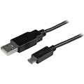 StarTech.com 1 ft Mobile Charge Sync USB to Slim Micro USB Cable for Smartphones and Tablets - A to Micro B M/M