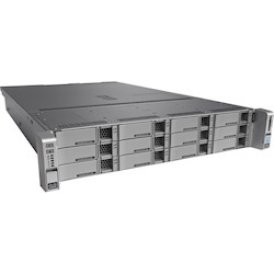 Cisco C240 M4 2U Rack Server - 2 x Intel Xeon E5-2620 v4 2.40 GHz - 256 GB RAM - 96 TB HDD - (12 x 8TB) HDD Configuration - 12Gb/s SAS, Serial ATA Controller
