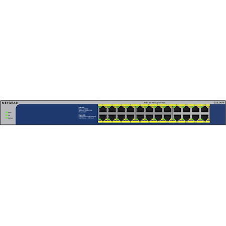 Netgear GS524PP 24 Ports Ethernet Switch - Gigabit Ethernet - 10/100/1000Base-T