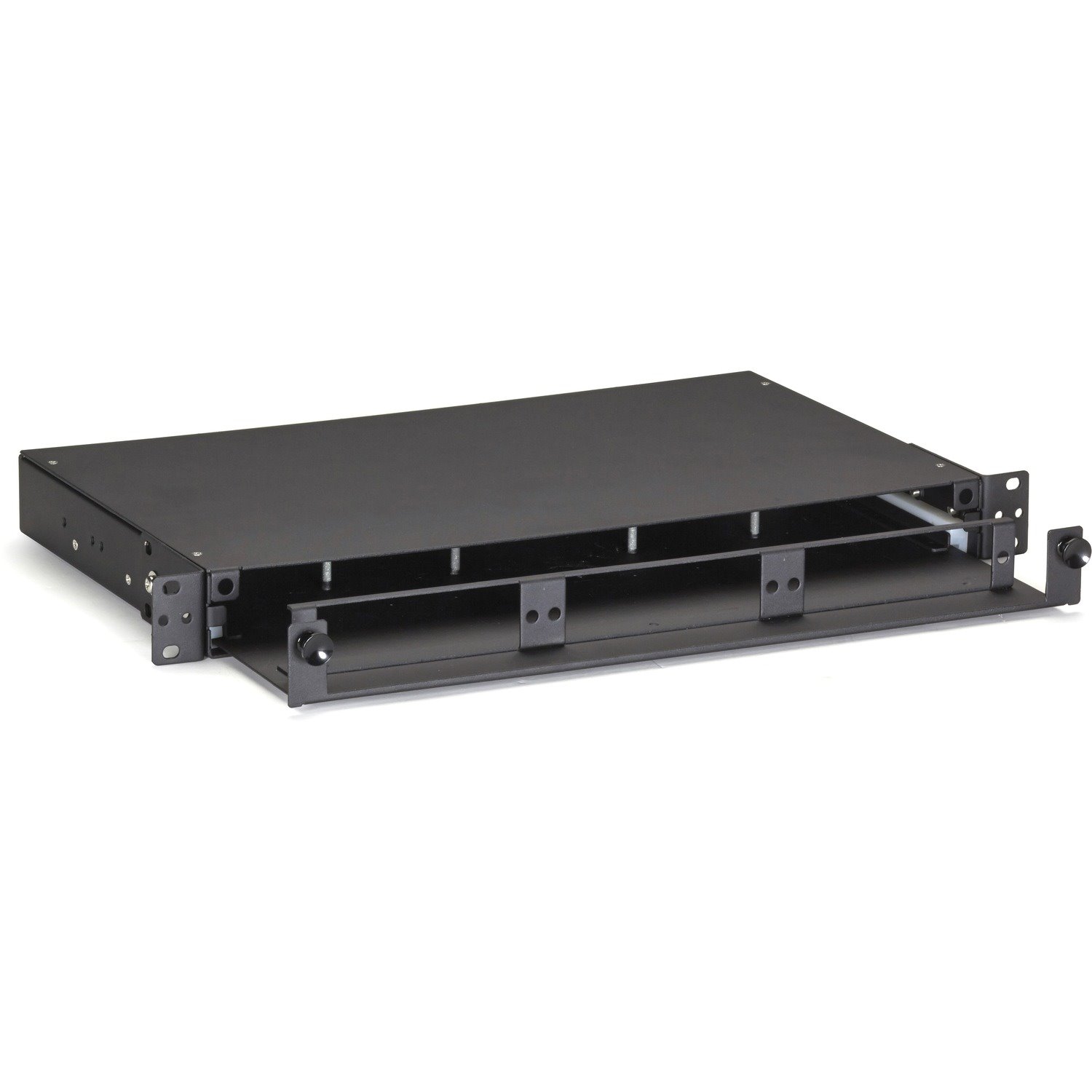 Black Box Rackmount Fiber Shelf with Pull-Out Tray - 1U