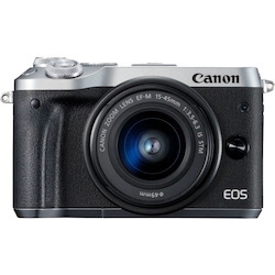 Canon EOS M6 Mark II 32.5 Megapixel Mirrorless Camera with Lens - 0.59" - 1.77" - Silver