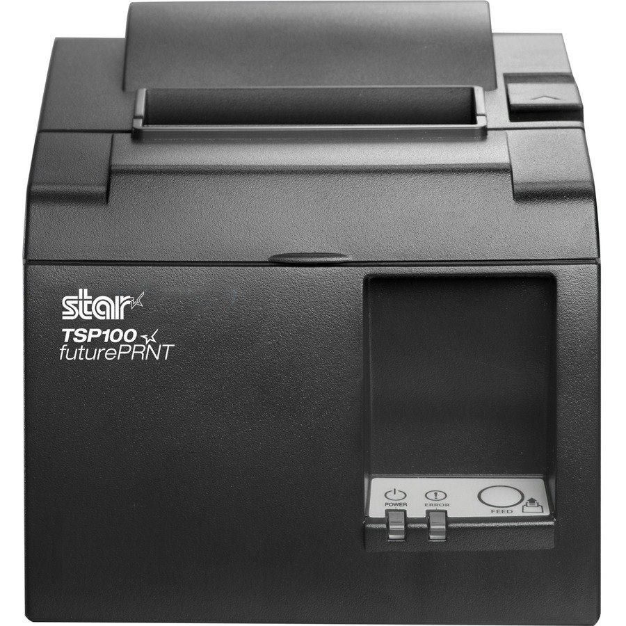 Star Micronics TSP143IIU+ GRY UK Desktop Direct Thermal Printer - Monochrome - Receipt Print - USB - USB Host - UK - With Cutter - Grey