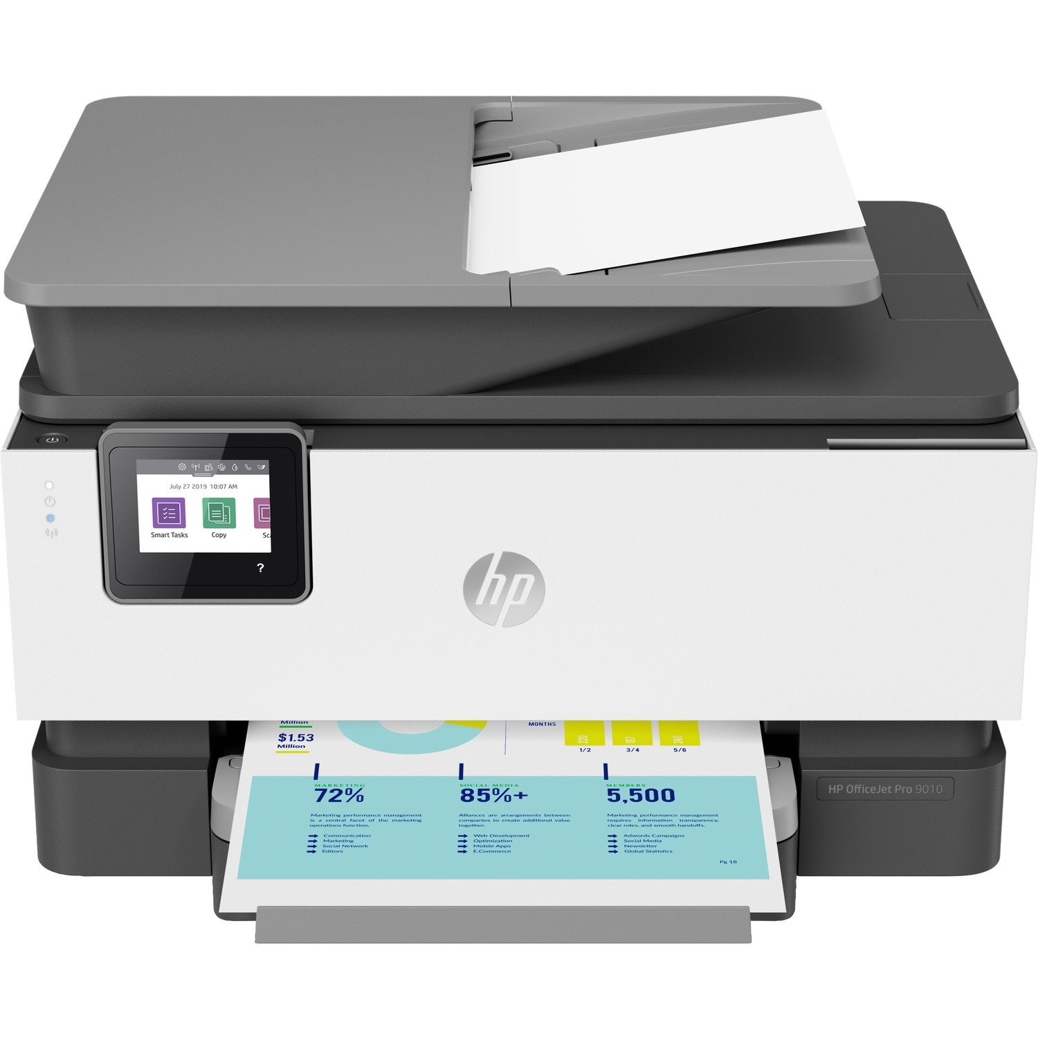 HP Officejet Pro 9010 Wireless Inkjet Multifunction Printer - Colour