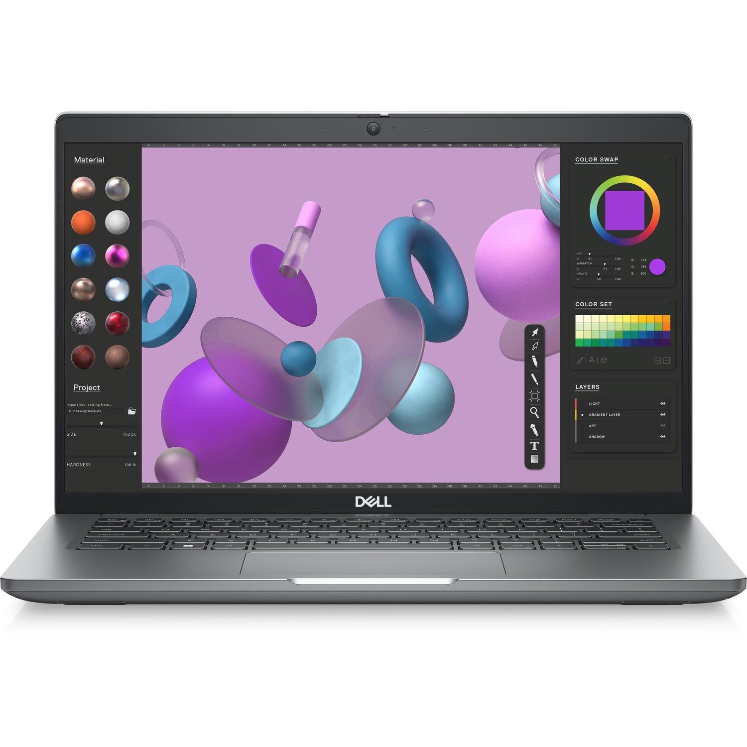 Dell Precision 3000 3480 14" Mobile Workstation - Full HD - Intel Core i5 13th Gen i5-1335U - vPro Technology - 16 GB - 256 GB SSD - English (US) Keyboard - Titan Gray