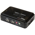 StarTech.com 2 Port USB KVM Kit with Cables and Audio Switching