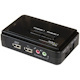 StarTech.com 2 Port USB KVM Kit with Cables and Audio Switching