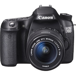 Canon EOS 70D 20.2 Megapixel Digital SLR Camera with Lens - 0.71" - 2.17"