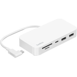 Belkin CONNECT USB Type C Docking Station for Notebook/Desktop PC - Memory Card Reader - SD - White