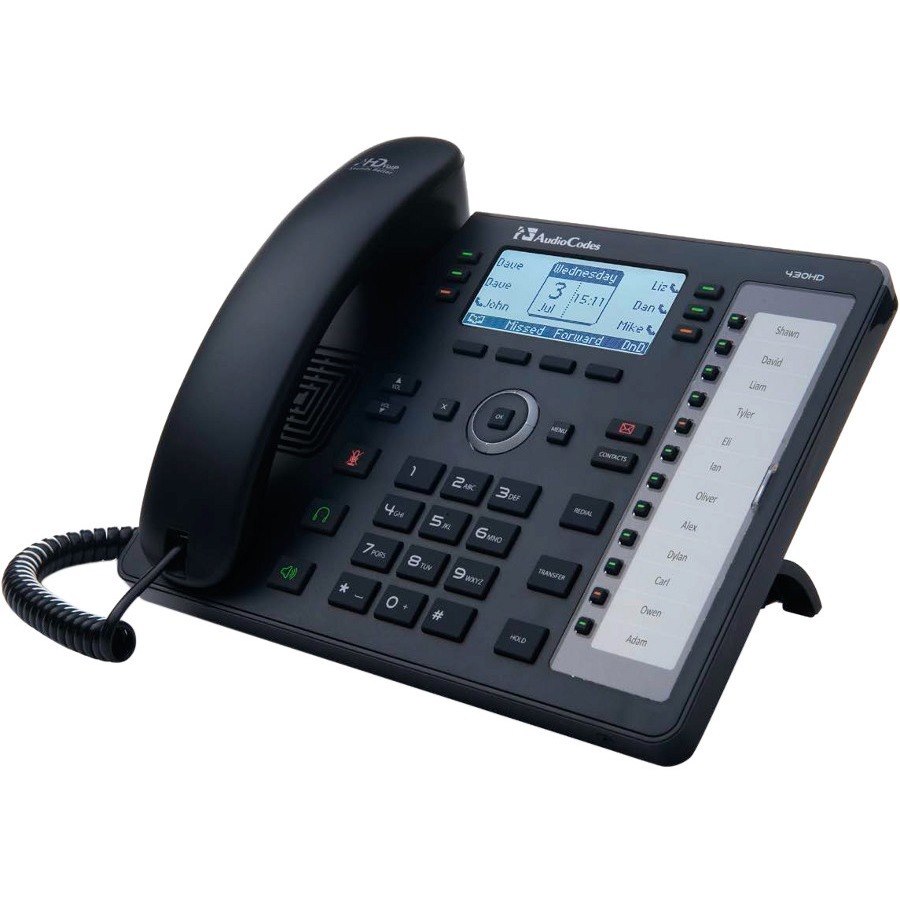 Buy AudioCodes 430HD IP Phone - Corded - Black | Rightsize Technology