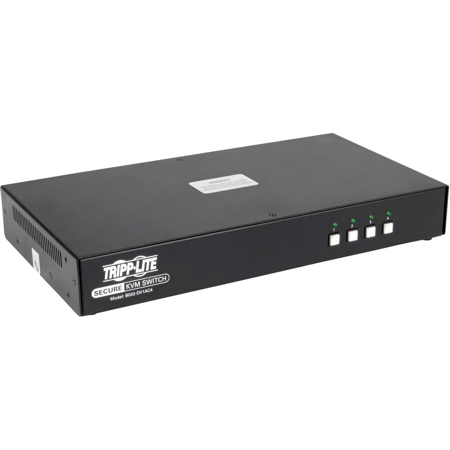 Tripp Lite by Eaton Secure KVM Switch, 4-Port, DVI to DVI, NIAP PP3.0 Certified, Audio, CAC Support, Single Monitor, TAA
