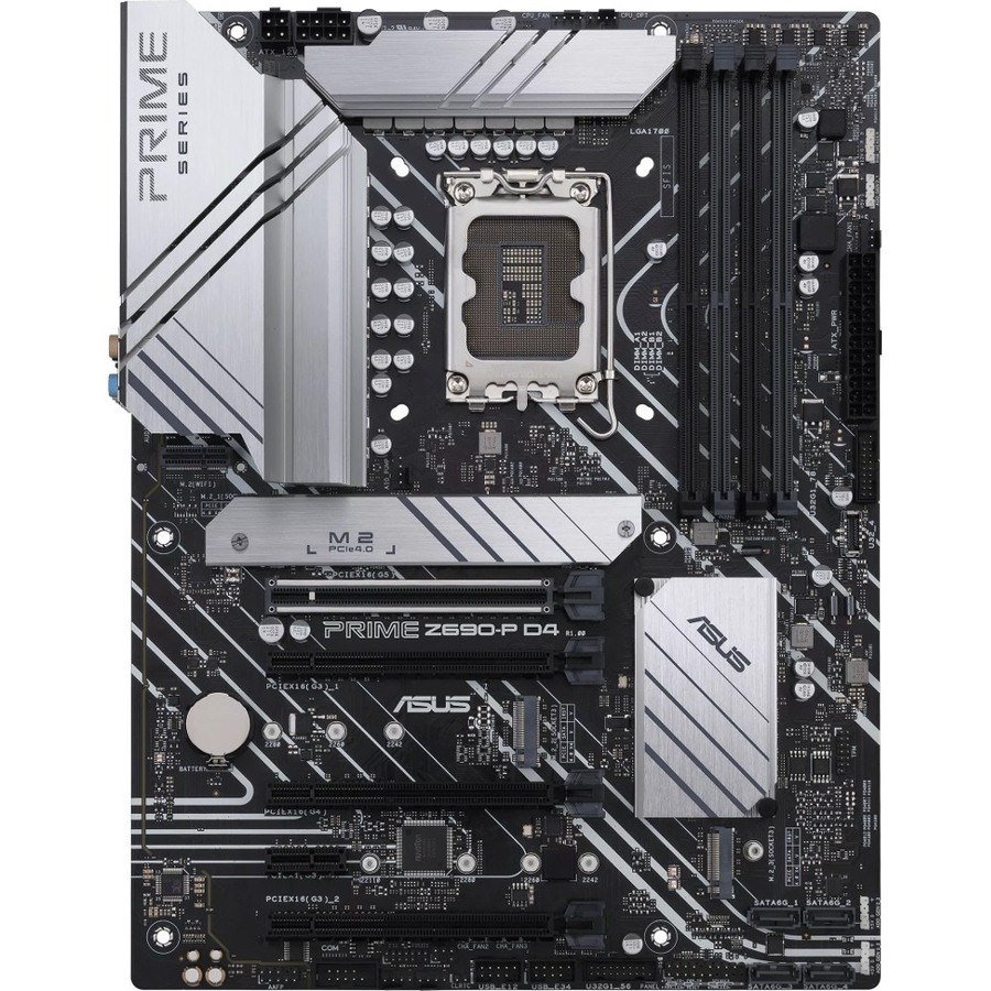 Asus Prime Z690-P D4-CSM Desktop Motherboard - Intel Z690 Chipset - Socket LGA-1700 - Intel Optane Memory Ready - ATX