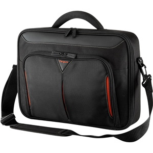 Targus Classic CN414EU Carrying Case for 33 cm (13") to 36.3 cm (14.3") Notebook - Black, Red