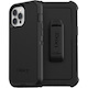 OtterBox Defender Rugged Carrying Case (Holster) Apple iPhone 12 Pro Max Smartphone - Black