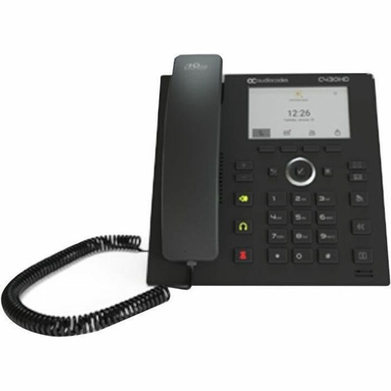 AudioCodes C430HD IP Phone - Corded - Corded - Wall Mountable, Desktop - Black