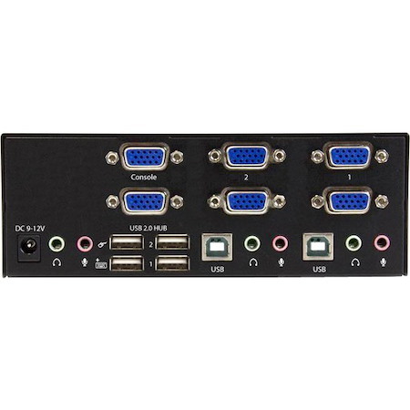 StarTech.com 2-port KVM Switch with Dual VGA and 2-port USB Hub - USB 2.0