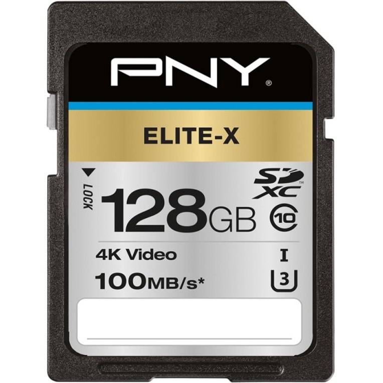 PNY Elite-X 128 GB Class 10/UHS-I (U3) SDXC